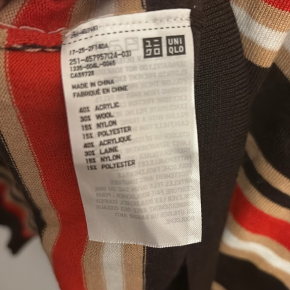 Marni * Uniqlo Striped Cardigan in Black, Blue, and Pink - Picture 3 of 3